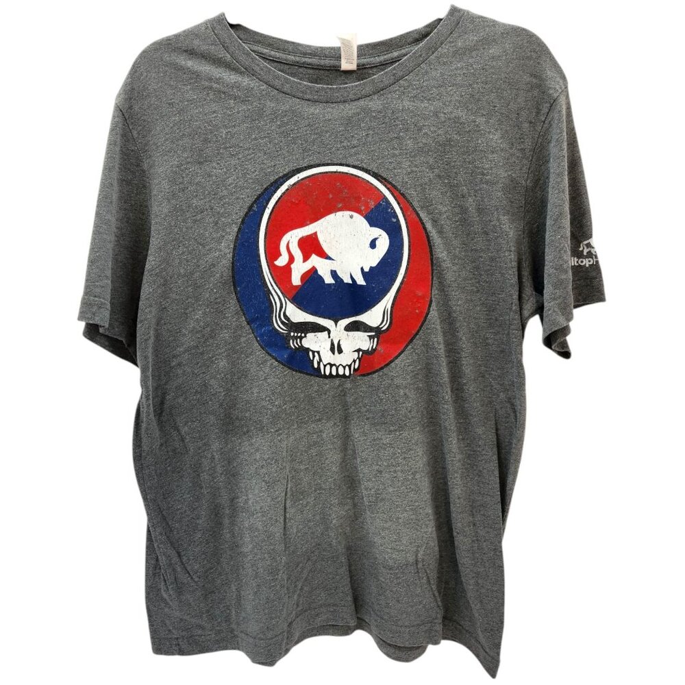 Grateful Dead Momentum World Tour 2019 T-shirt Skull Buffalo Gray Size XL
